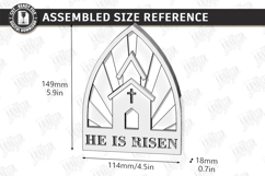 Easter Night Light Laser Cut | Religious LED Light SVG | CNC Product Image 2