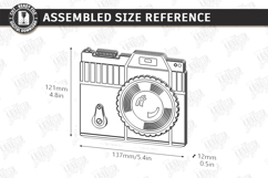 Retro Camera Photo Frame Laser Cut | Vintage Polaroid Style Product Image 3