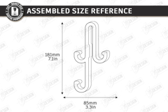 Shower Glass Hook SVG Acrylic Over Door Towel Holder Laser Product Image 3