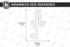 Shower Glass Hook SVG Acrylic Over Door Towel Holder Laser Product Image 3