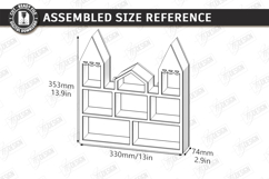 Modern Wall Shelf Laser Cut | Home Décor | Functional Art Product Image 2
