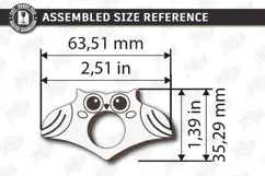 Animal Book Page Holder Laser Cut | Wooden Owl | Gift Idea Product Image 2