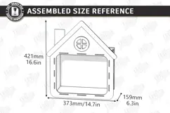 Kids Room Wall Shelf Laser Cut | Nursery Bookshelf Laser Cut Product Image 2