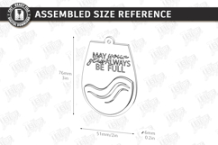 Wine Bottle Tag Laser Cut |Hanging Card Tag| Fun Quotes SVG Product Image 2