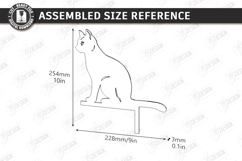 Cat Door Corner Laser Cut| Wall Decor|Home Decor |Black Cat Product Image 3