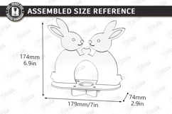 Easter Egg Holder Laser Cut | Bunny Egg Stand | Table Decor Product Image 2