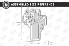 Christian Easter Bookmark Laser Cut | Religious Cross | CNC Product Image 2