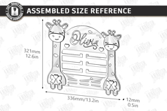 Baby Bow Holder Laser Cut | Hair Accessory Organizer SVG Product Image 12