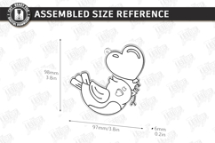 Valentine's Paintable Ornament Laser Cut Bundle | Coloring Product Image 2