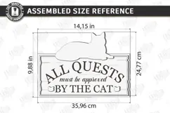 Pet Home Sign Laser Cut | Cat Wall Sign | Welcome Home Sign Product Image 2