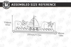 Coastal Beach Decor Stand Laser Cut Bundle | 3D Layered SVG Product Image 13