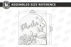 3D Kids Room Name Sign Laser Cut | Nursery Wall Decor | CNC Product Image 2