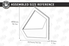 Modern Wall Planters Laser Cut Bundle | Geometric Wall Vase Product Image 2