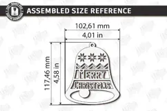 Christmas Hanger Decor Laser Cut | Boho Christmas Ornament Product Image 2
