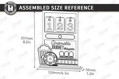 Movie Tracker Laser Cut | Movies Watched Counter |Home Decor Product Image 2