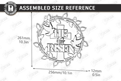 Wall Round Signs Laser Cut Bundle | He Is Risen | Easter SVG Product Image 2