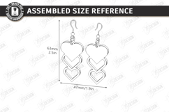Valentine's Day Earrings Laser Cut Bundle|Hearts Shapes|Love Product Image 8