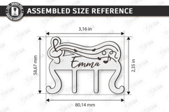 Music Page Clip Laser Cut | Music Note Page Holder SVG | CNC Product Image 2