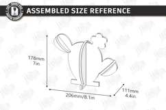 3D Wooden Cactus Laser Cut Bundle | Standing Desk Decor SVG Product Image 12