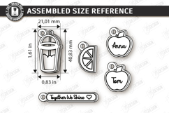 Mother's Day Personalized Keychains Laser Cut Bundle SVG Product Image 17