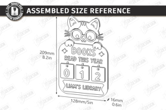 Kids Book Reading Tracker Laser Cut | Book Reading Progress Product Image 2