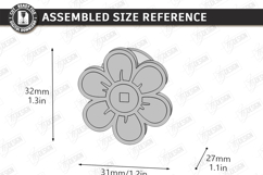 Cute 3D Fridge Magnets Laser Cut | Home Decor | Flowers CNC Product Image 2