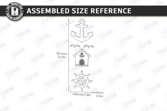 Coastal Hanging Decor Laser Cut Bundle | 3D Nautical Signs Product Image 13