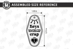 Retro Sarcastic Motel Keychains Laser Cut Bundle | Engraving Product Image 12