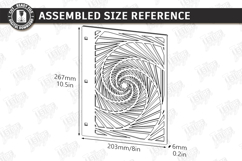 Notebook Cover Laser Cut | Floral and Geometric Planner SVG Product Image 2