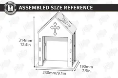 3D Layered Wooden Prayer Shrine Laser Cut | Display Stand Product Image 2