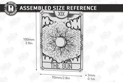 Tarot Card Coaster Laser Cut | Celestial Coaster | Mystical Product Image 2