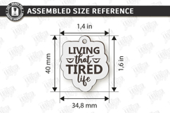 Sarcastic Keychain Laser Cut | Snarky Keyring | Funny SVG Product Image 2