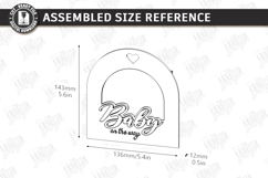 Baby Scan Frame Laser Cut | Photo Holder | New Born SVG |CNC Product Image 2