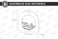 Baby Scan Frame Laser Cut | Photo Holder | New Born SVG |CNC Product Image 2