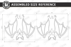 Hanging Bat Decor Laser Cut | Halloween Bat Ornament | CNC Product Image 2