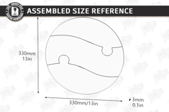 Puzzle Charcuterie Board Laser Cut| Serving Tray Kit | CNC Product Image 2