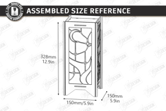 Stained Glass Floor Lamp Laser Cut | 3D Night Light | CNC Product Image 2