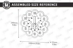 Kids Puzzle Clock Laser Cut | Kids Laser | Educational Toys Product Image 2