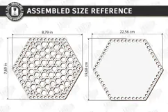 Crochet Basket Lid Laser Cut Base | Home Organization | CNC Product Image 2