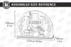 Christian Candle Holders Laser Cut Bundle | He Is Risen SVG Product Image 12