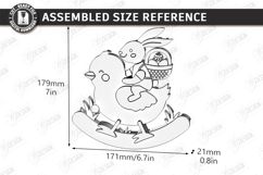 Easter Bunny Rocker Laser Cut Bundle | Standing Table Decor Product Image 12