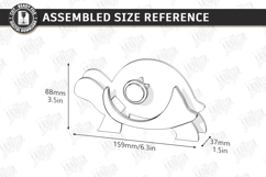 Animal Tape Dispenser Laser Cut | Desk Tape Holder | Turtle Product Image 2