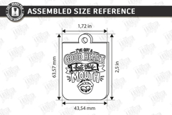 Funny Keychain Laser Cut - Snarky Bag Tag SVG Laser files Product Image 21