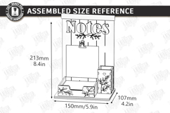 Desktop Notes Stand Holder Laser Cut Bundle | Office Decor Product Image 2