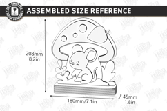 Cute Kids Night Light Stands Laser Cut Bundle | Table Lamps Product Image 11