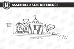 Coloring Montessori Toy for Kids Laser Cut | Paintable circu Product Image 2