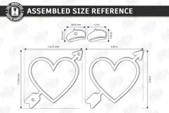Funny Photo Magnet Laser Cut | Fridge Magnets | Heart SVG Product Image 2