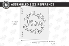 Mother's Day Greeting Card Laser Cut | 3D Floral Card Laser Product Image 2