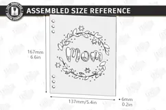 Mother's Day Greeting Card Laser Cut | 3D Floral Card Laser Product Image 2