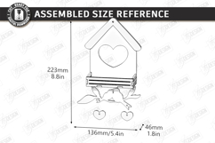 Spring Birdhouse Wall Decor Laser Cut Bundle | Home Decor Product Image 17
